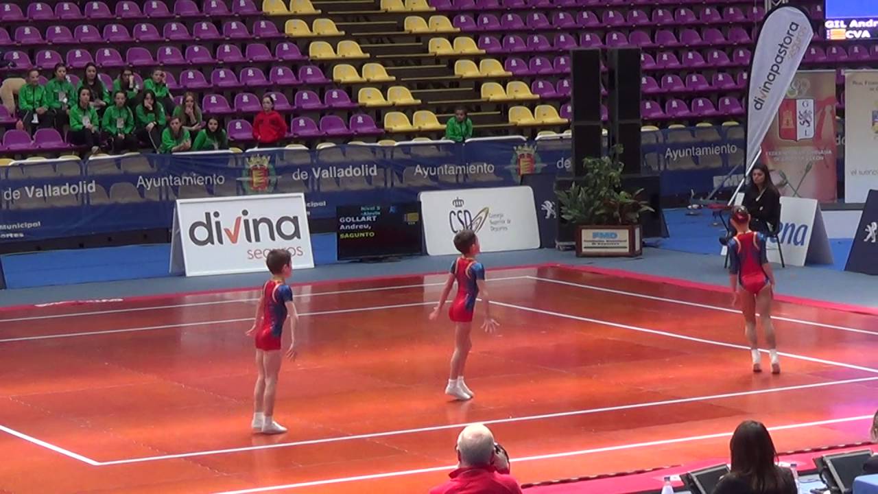 Cto. de España Gimnasia Aeróbica 2016 Trío Alevín Sagunto (CVA)