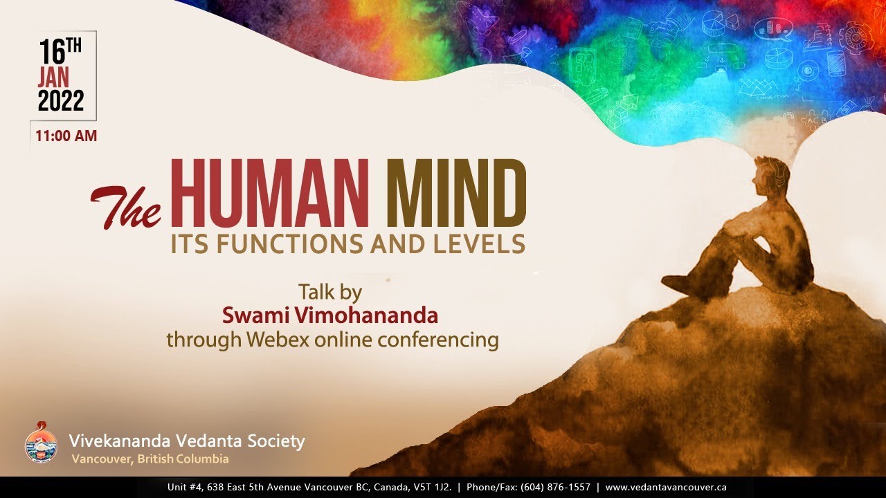 The Human Mind (4 Functions: Manas Buddhi Chitta Ahamkar) मन बुध्दि  चित्त अहंकार Swami Vimohananda