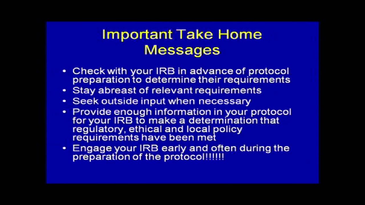 Desmystifying the IRB