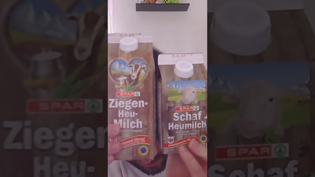 Schafsmilch - Ziegenmilch - Kuhmilch Vergleich! #sheepmilk #goatmilk #cowmilk #tasting