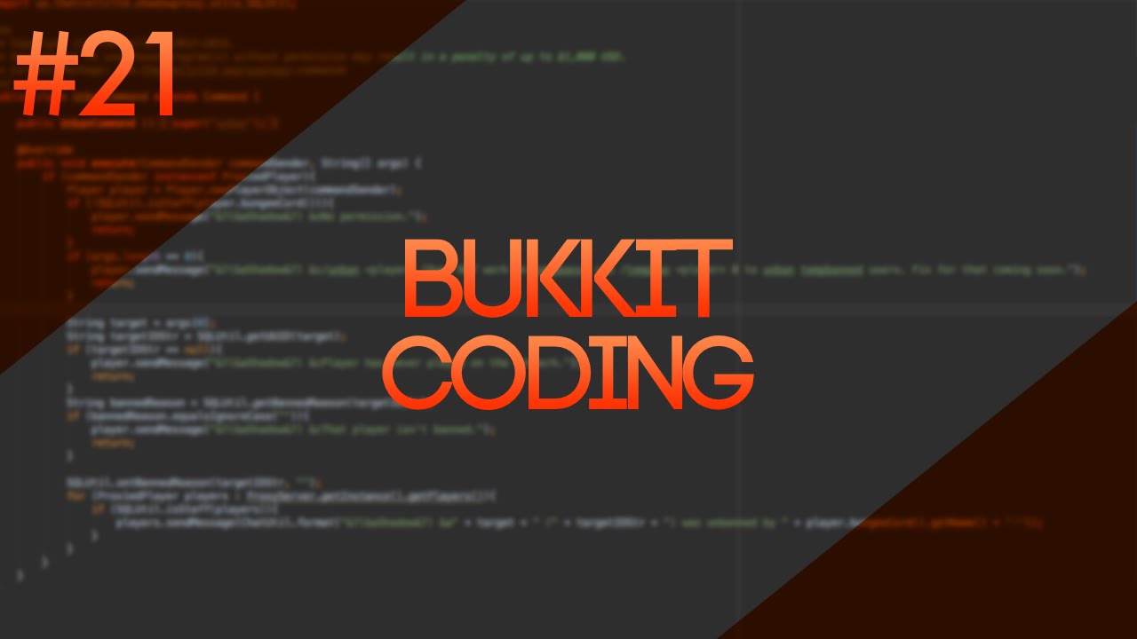 Bukkit Coding: Episode 21 - Minigame: Layout ( BUKKIT CODING )