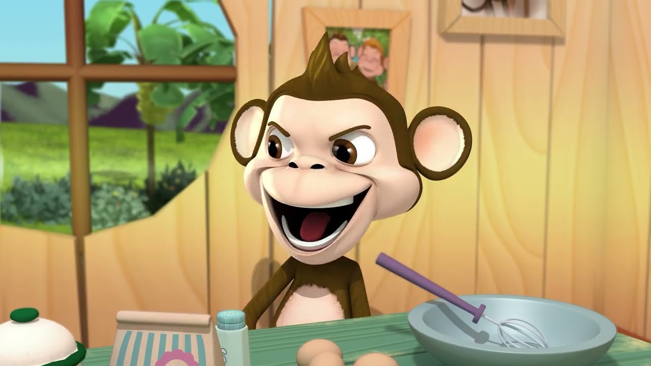 CHOCOLO Y MONITO HORNEAN UN PASTEL 🐶 CHOCOLO  | M&Uacute;SICA PARA JUGAR ♫ #cancionesinfantiles