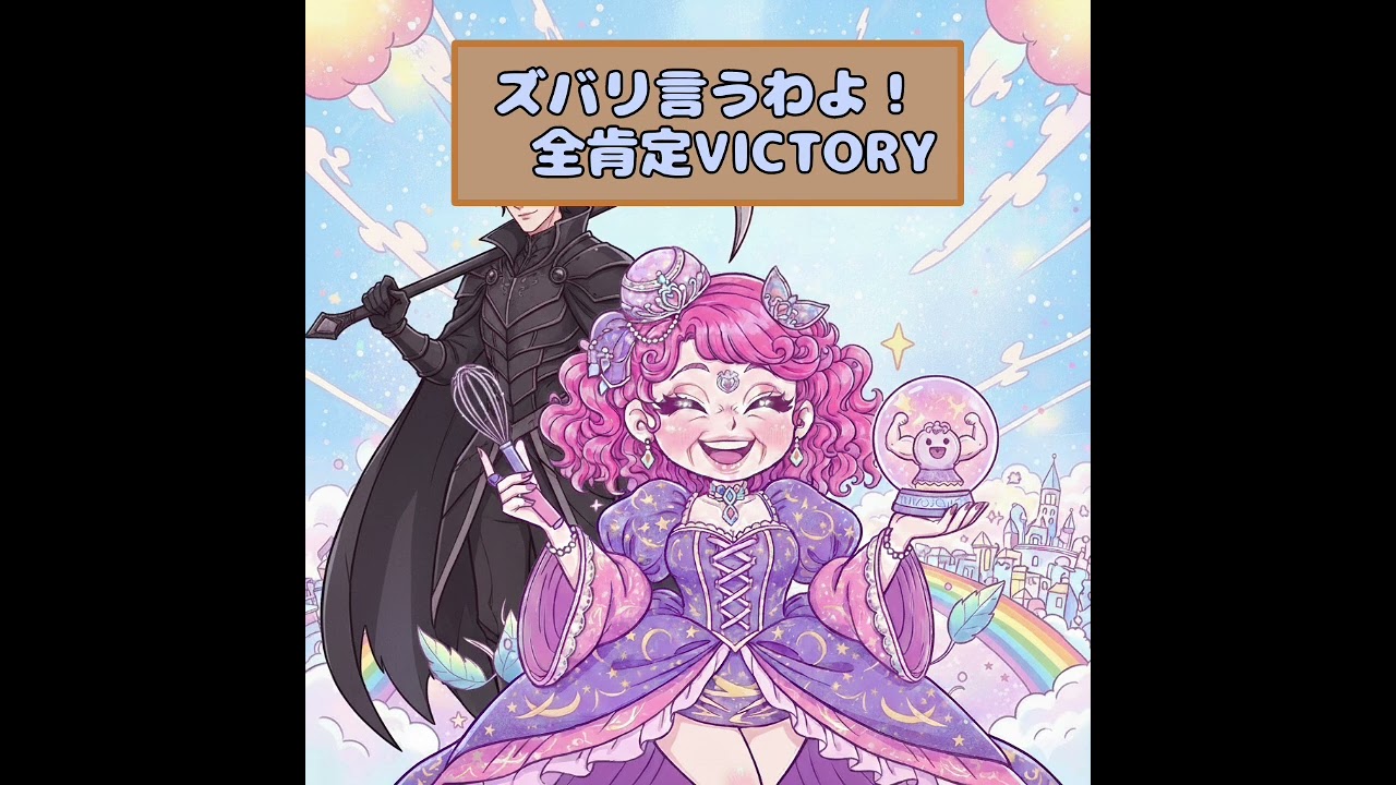 『ズバリ言うわよ！ 全肯定VICTORY』占い師からの応援歌ꉂ🤣𐤔 こんな風に言われたら嬉し過ぎる(AI Songs)