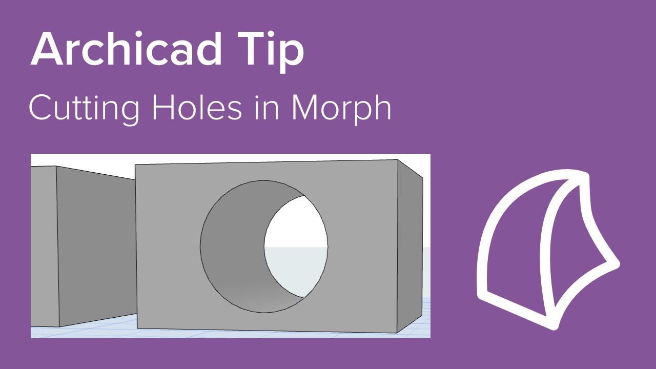 Совет Archicad: создание отверстий в Morph