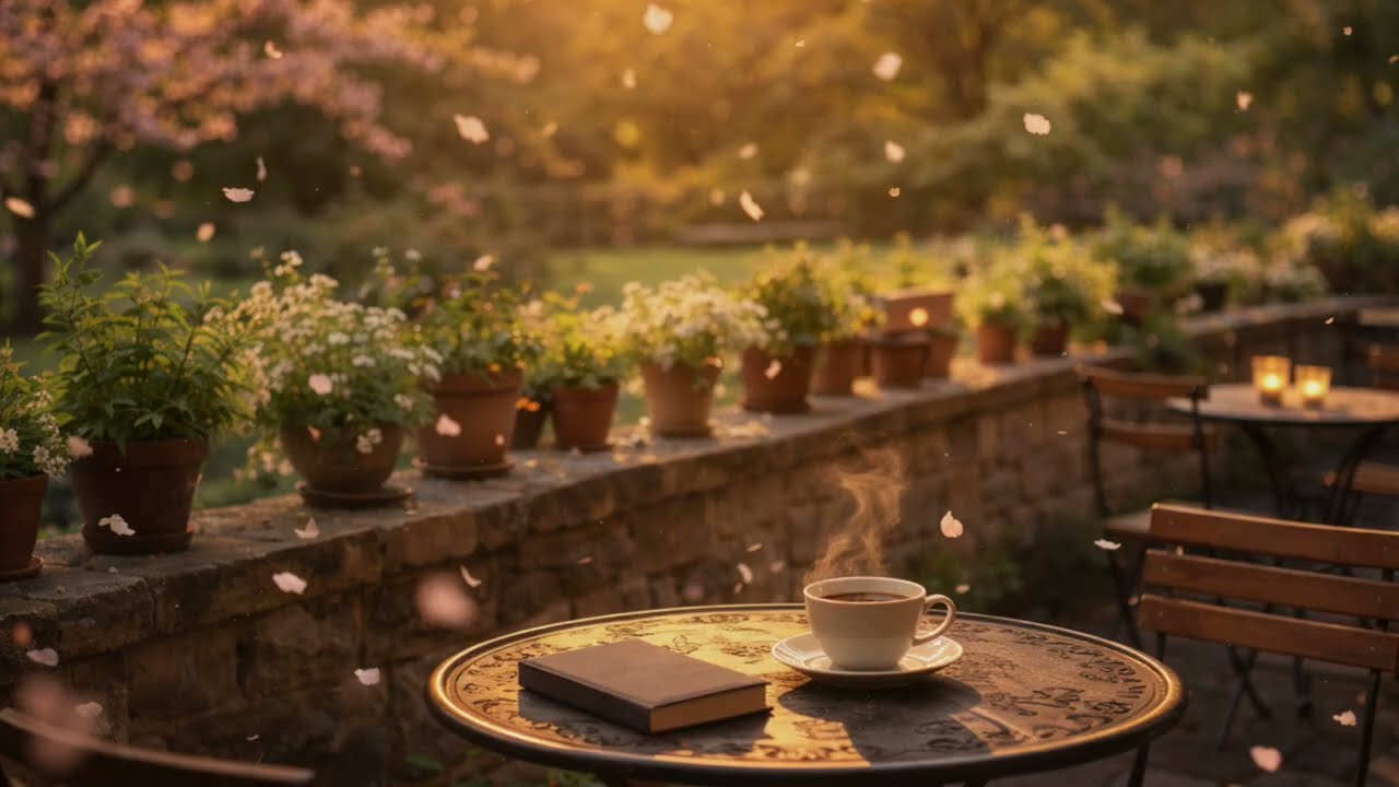 Deep Focus Study Music | Piano & Cello in a Cozy Spring Café