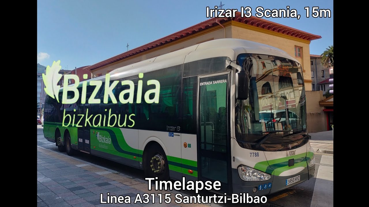 bizkaibus - Timelapse Línea A3115 Santurtzi-Bilbao