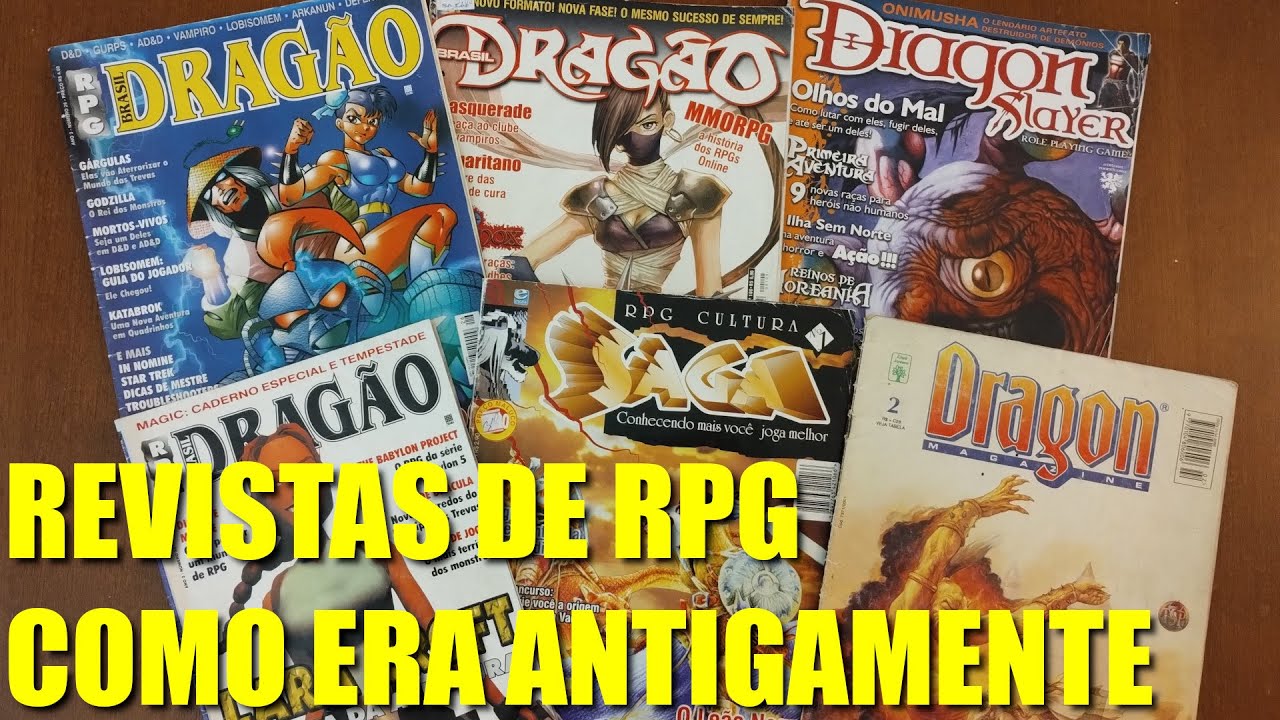 RPG 254 - Revistas antigas de RPG anos 90 e 2000