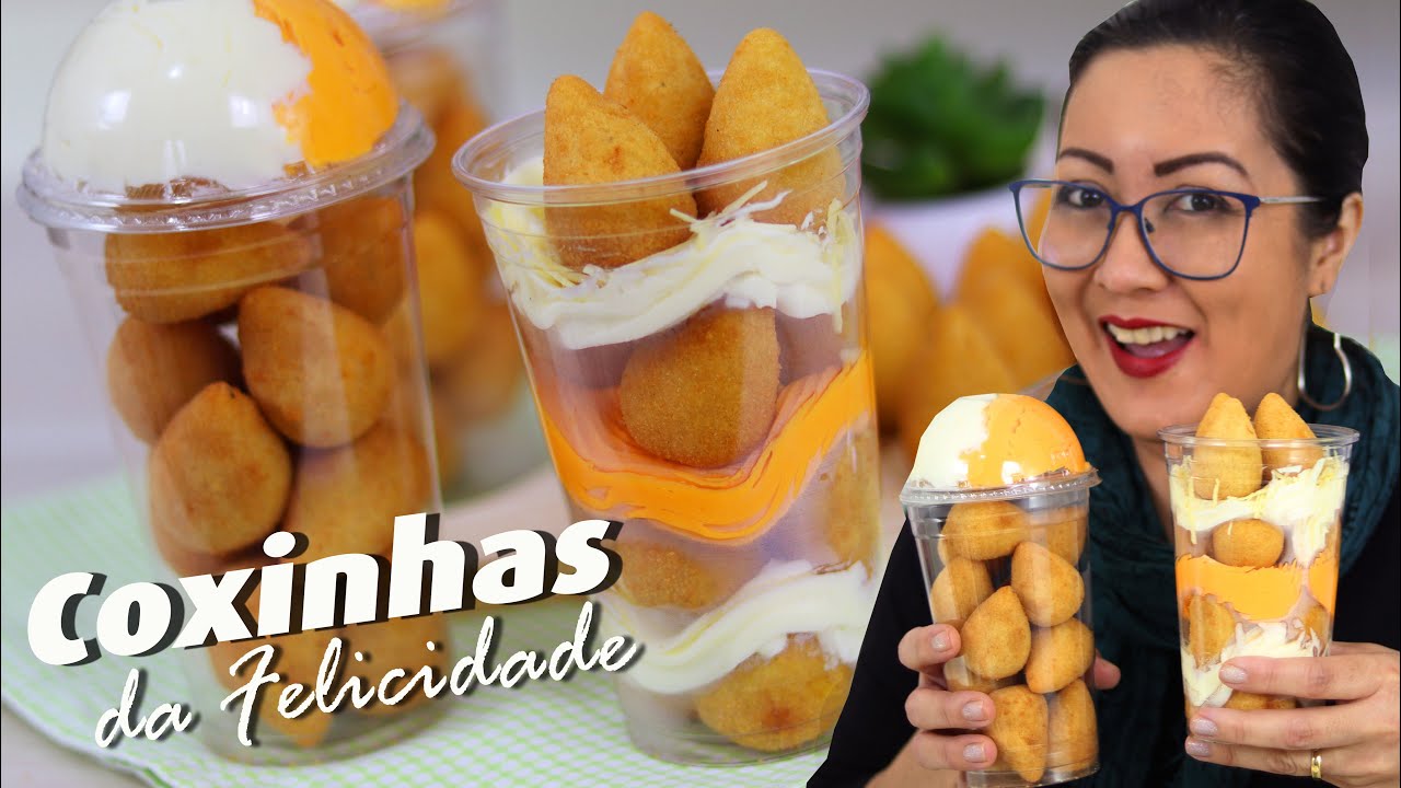 COMO FAZER MINI-COXINHAS E VENDER NO COPO DA FELICIDADE - MASSA, RECHEIOS E MONTAGEM - DIKA DA NAKA