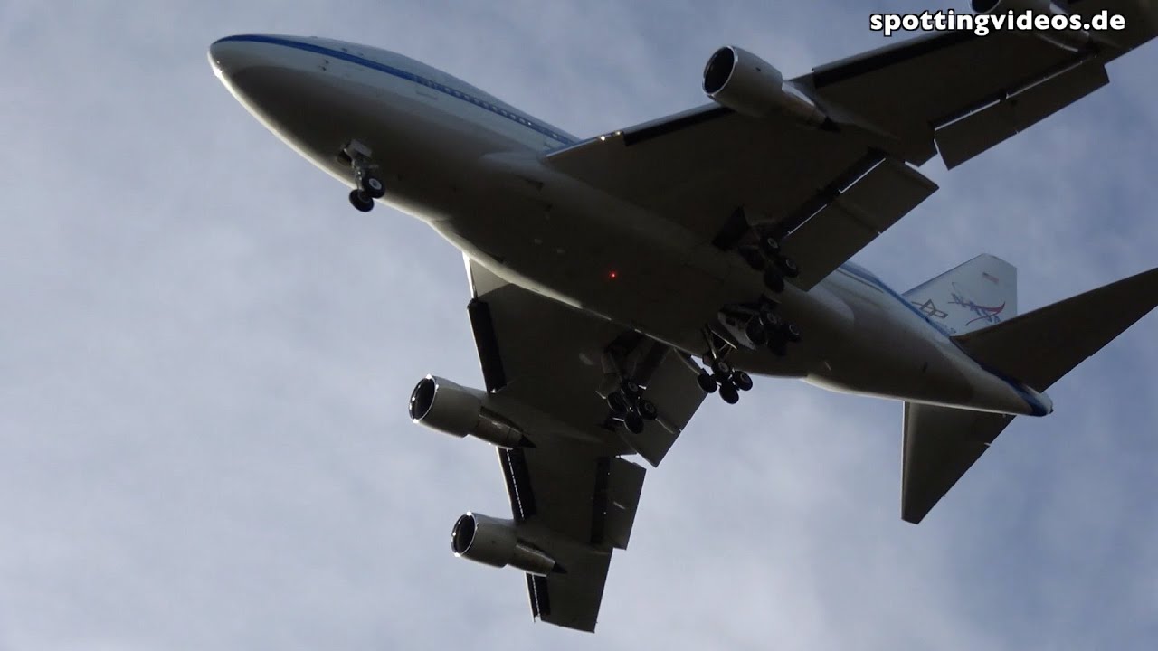 B747SP NASA/DLR SOFIA Landing - CGN - 2021-02-04