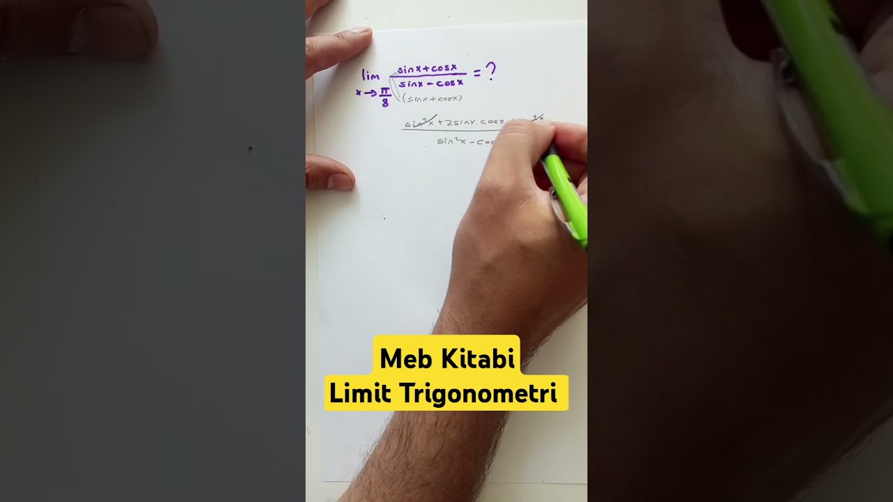 Limit Trigonometri MEB KİTABI BASİT AMA HATIRLAYALIM #yks #ayt2024 #ayt #tyt