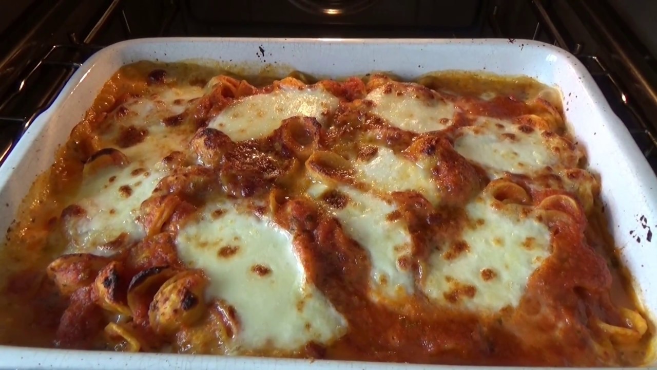 Nudelauflauf mit Mozzarella