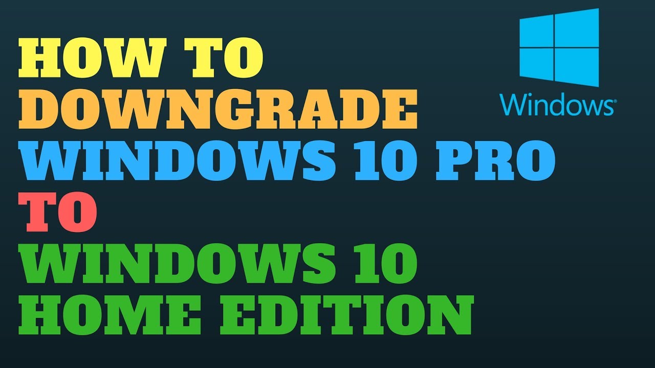 Как перейти с Windows 10 Pro на Windows 10 Home Edition