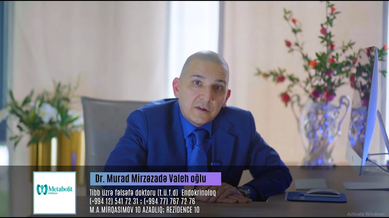 Dr. Murad Mirzəzadə Valeh oğlu. Endokrinoloq. METABOLİT KLİNİKA