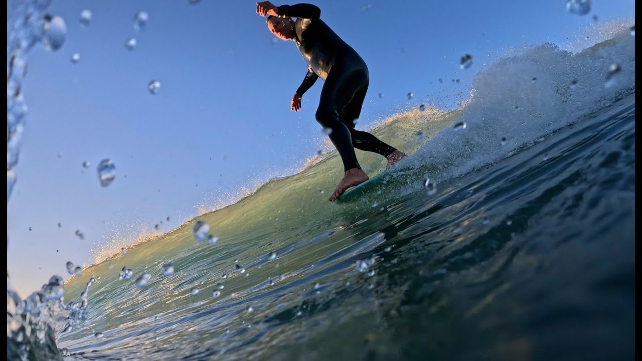 Dawnie Longboarding Gisborne, Pipe, New Zealand - First City to see the sun.
