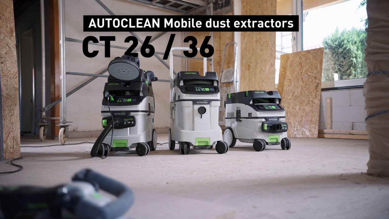 Mobile dust extractor CLEANTEC CT 26 / 36 EI AC
