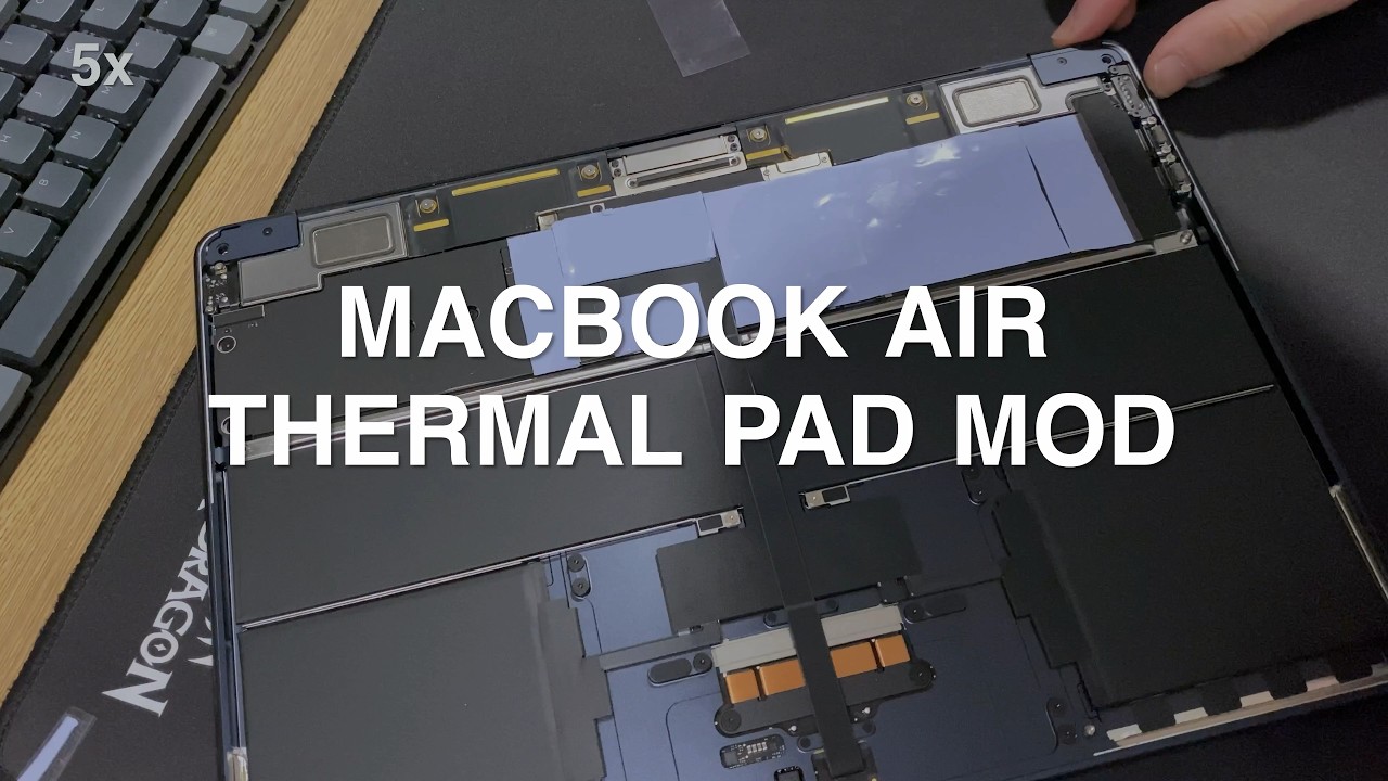 Thermal Pad Mod on my M4 MacBook Air