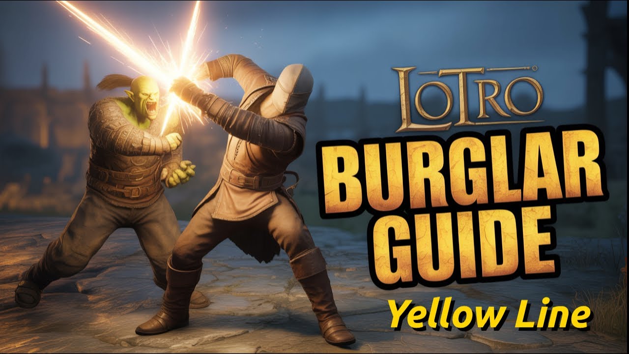 LOTRO: BURGLAR (yellow line) rotation and combat 1/21/25