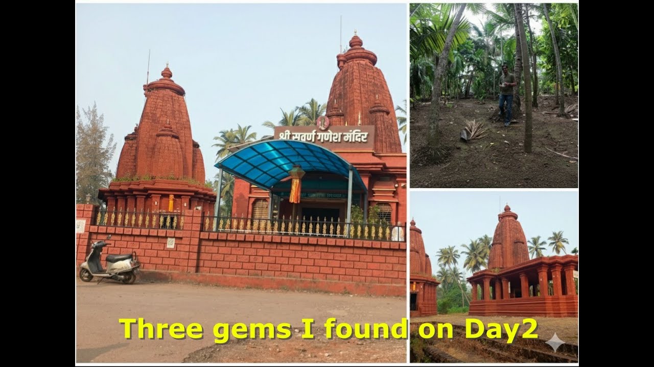 Diveagar Day 2 &ndash; Suvarna Ganesh Mandir Rup-Narayan Temple & Wadi Experience | Hidden Konkan Gems