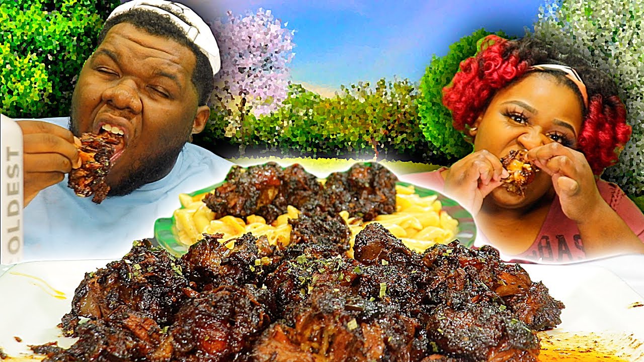 TENDER OXTAILS + RASTA PASTA MUKBANG! DAY 3 OF 3-DAY THROWDOWN W/ @SAMSWORLD11 & @LLIPS !!!