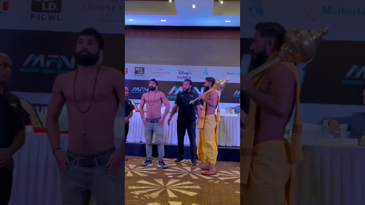 Talk about a face off 🔥 Shyamanand and Sanjeet Budhwar with face off ahead of their MFN 13 fight