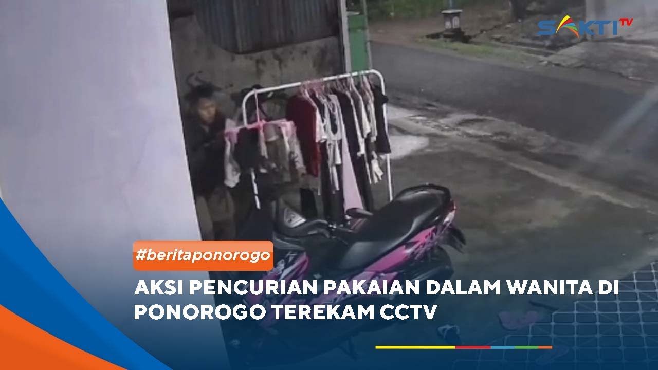 PONOROGO - TANPA MALU! Pemuda Berkeliaran Tengah Malam Curi Celana Dalam Wanita