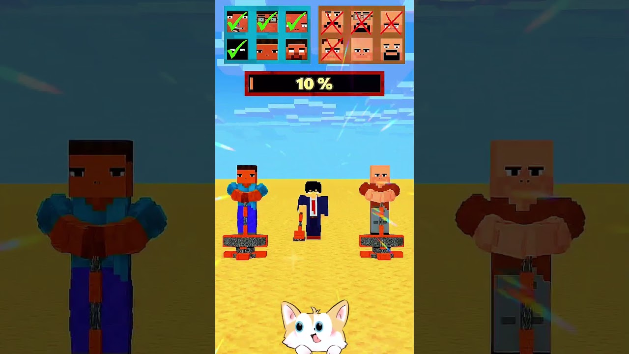 HELP Herobrine Power Up The Longest Stand #friendship #anime #animation