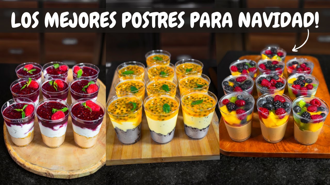 Con estos postres sorprenderas a tu familia en esta Navidad