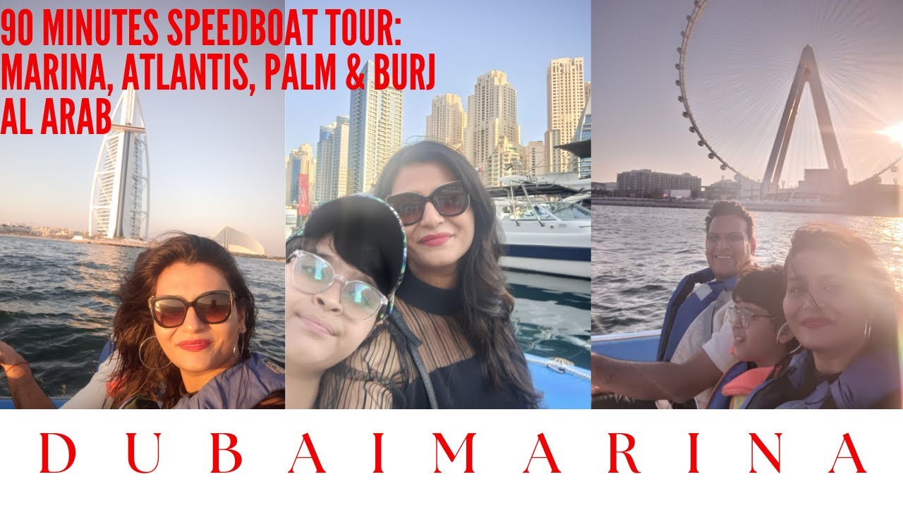 Dubai Marina Speedboat Tour|| Watch Wonders of Dubai from the Sea|| Amazing Fun