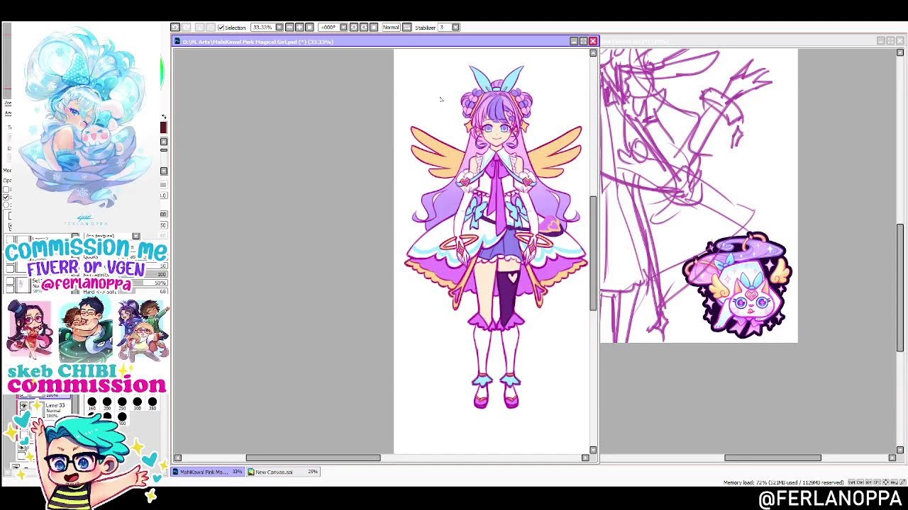 just drawing some pretty girlies, feel free to chat