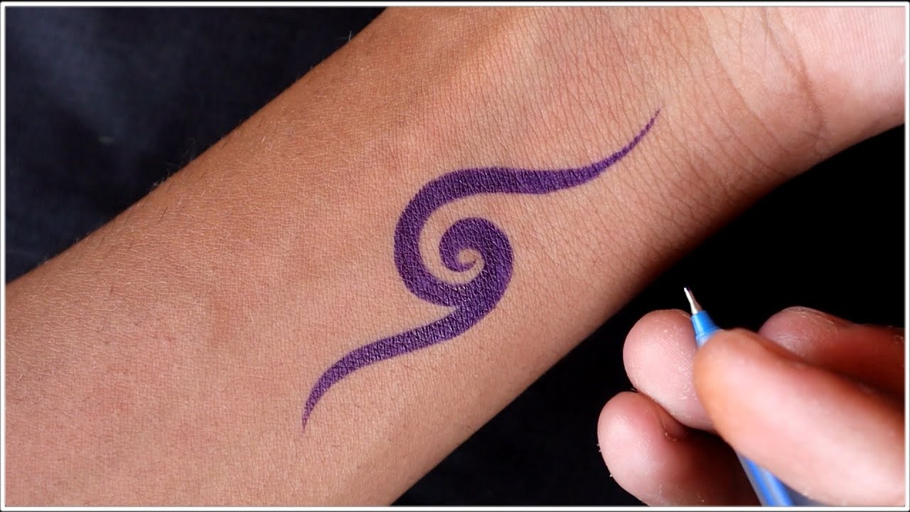 Best temporary tattoos by blue and red ball pen