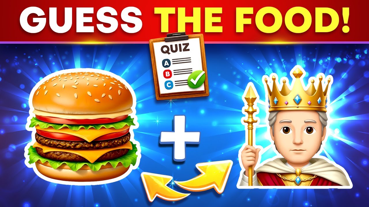 Guess The WORD By Emojis 🤔🍩🥤 Popular FOOD & DRINK Edition | Emoji Quiz Challenge