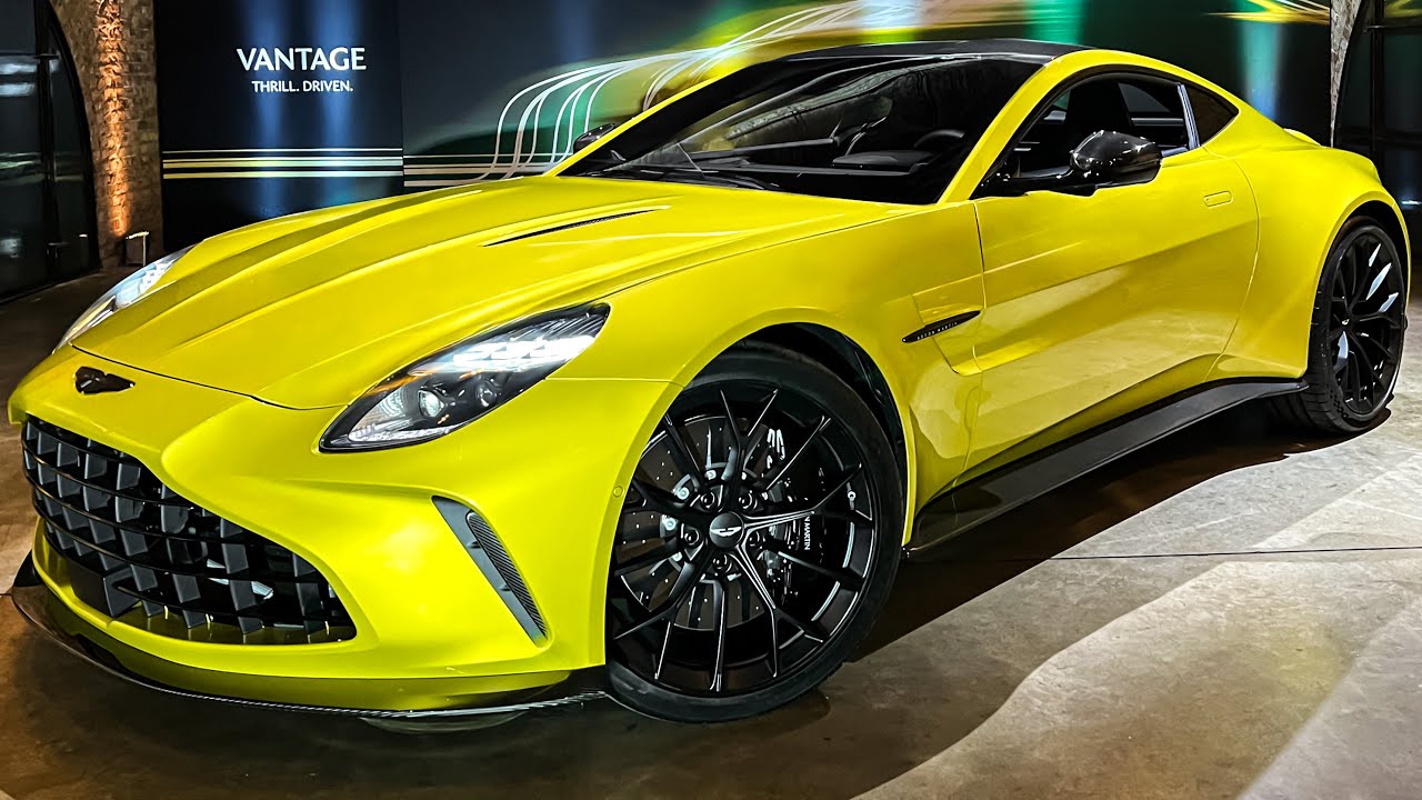 NEW 2024 Aston Martin Vantage +SOUND! One-77 Homage 665 HP Beast! World Premiere Exterior Interior