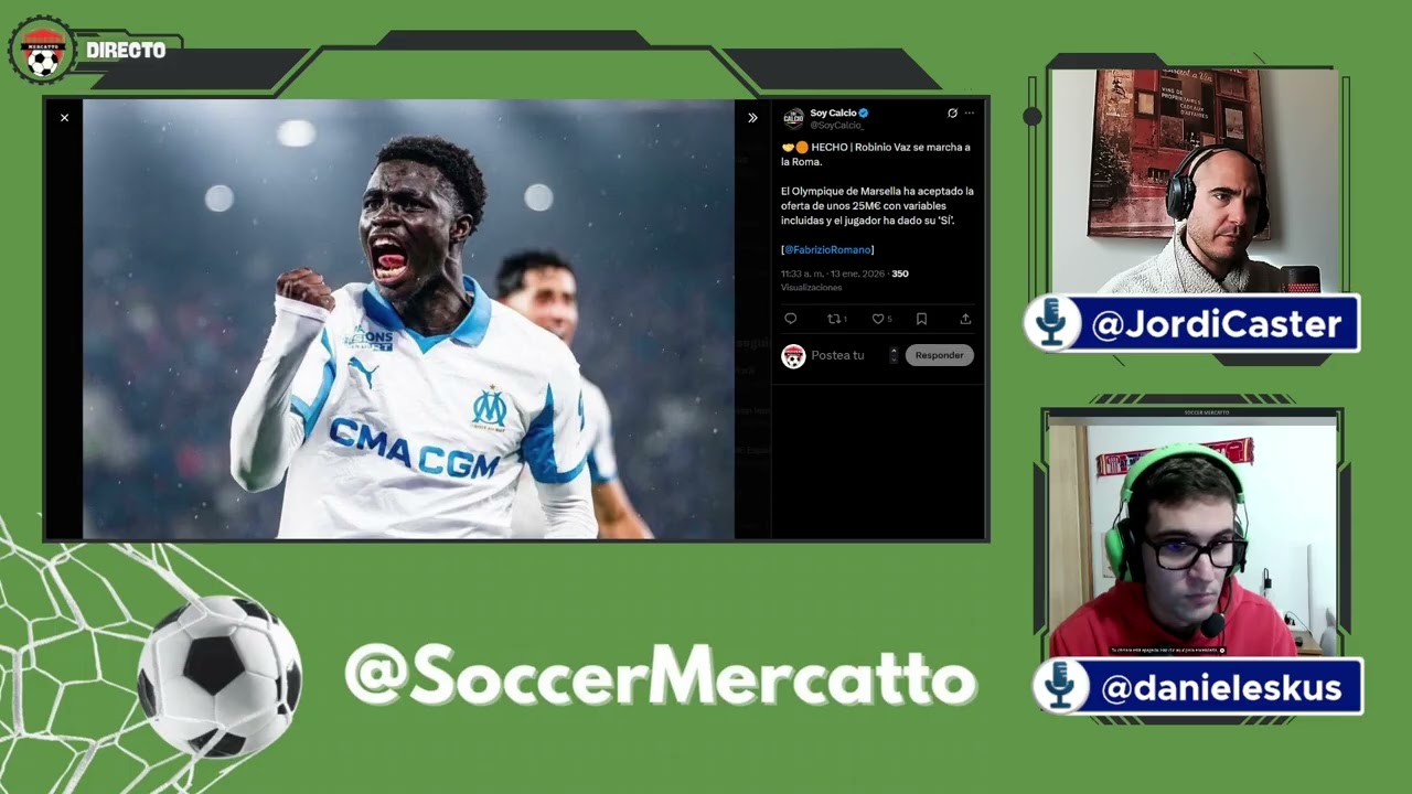 ⚽️🏟  #SoccerMercatto32: MERCADO DE INVIERNO EN DIRECTO con @JordiCaster i @danieleskus 🗣��