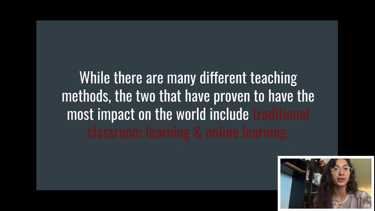 Traditional vs. E Learning (HCOM #1 Speech) - Annam Ahmed