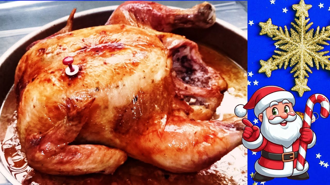 🎄COMO TEMPERAR E ASSAR AVE NATALINA - SUCULENTA E DOURADA #natal