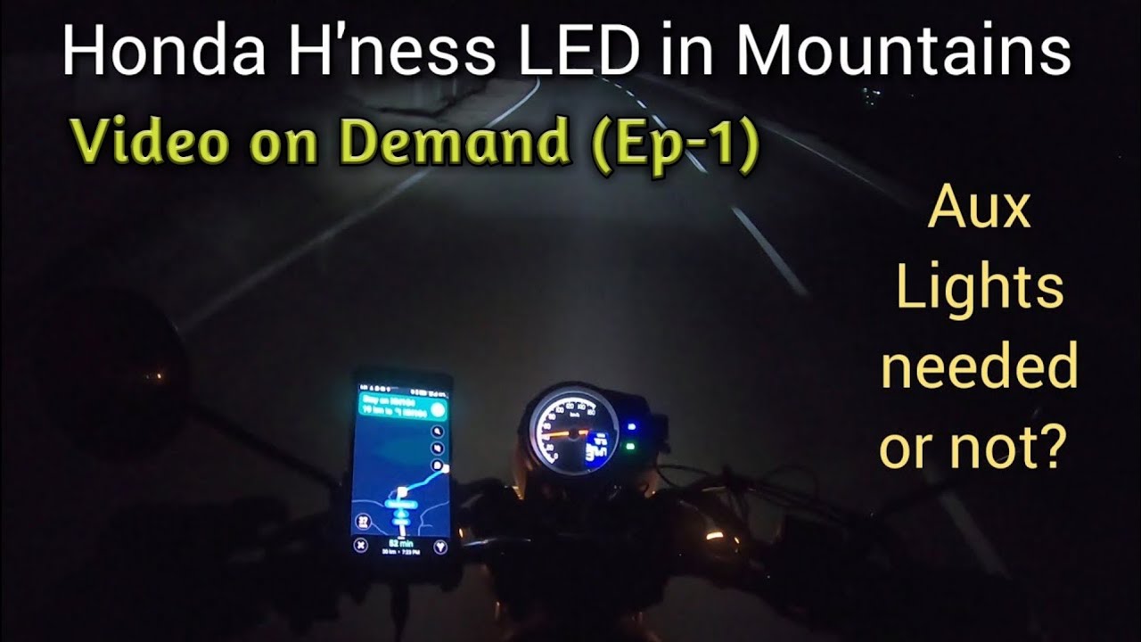 Honda Highness Headlight Performance in Mountains | Honda H'ness CB350 Video on Demand-1