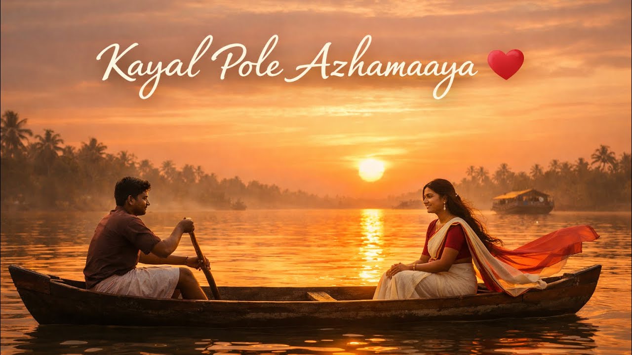 Kayal Pole Azhamaaya ❤️ | Alleppey Backwater Love Song | Malayalam Romantic Melody