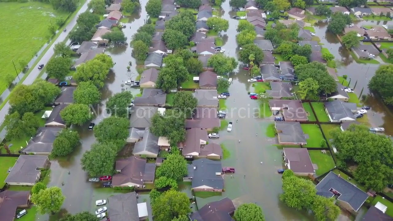 Hurricane Harvey Flooding - Drone View [2/2]