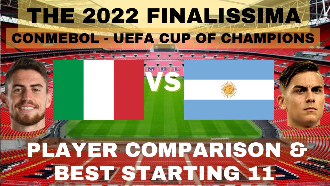 Italy Vs Argentina | The 2022 Finalissima | Player Comparison & Best Starting 11