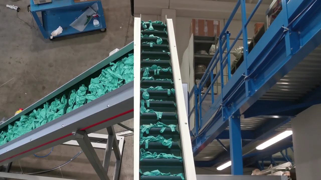 Confezionatrice Doy25 per il confezionamento di palloncini in busta a cuscino con Eurohole