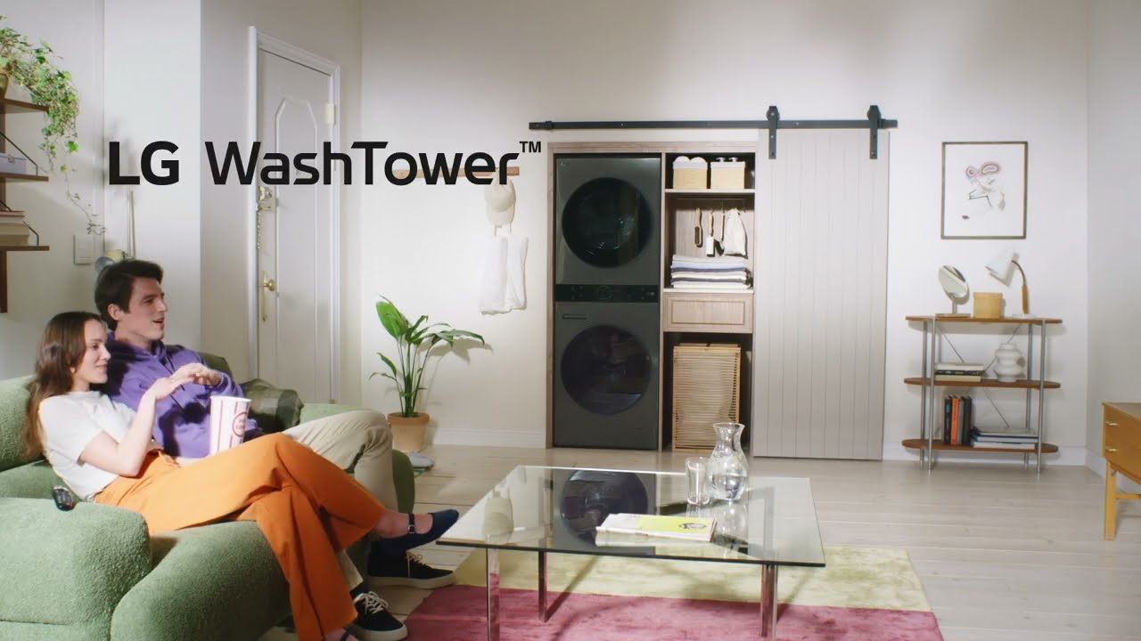 LG WashTower™ || Reinventa il tuo spazio con la colonna bucato che unisce lavatrice e asciugatrice