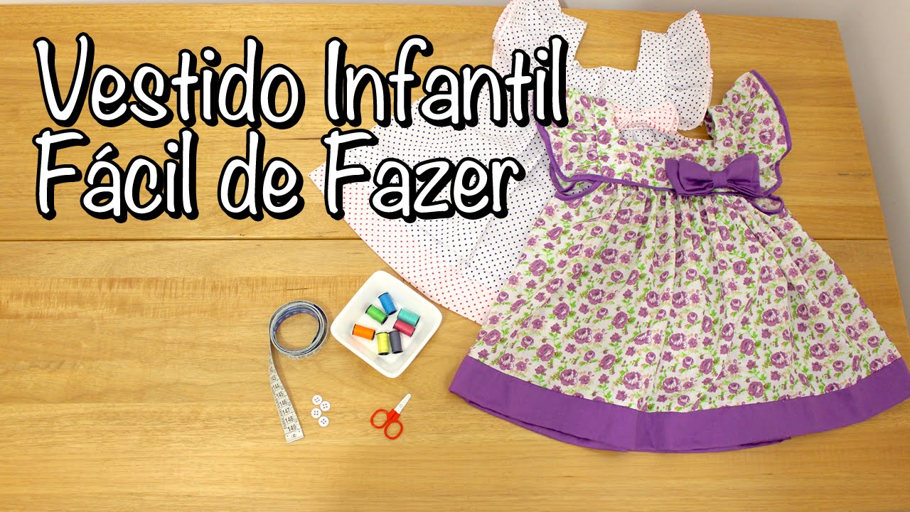 Vestido Infantil Fácil de Fazer