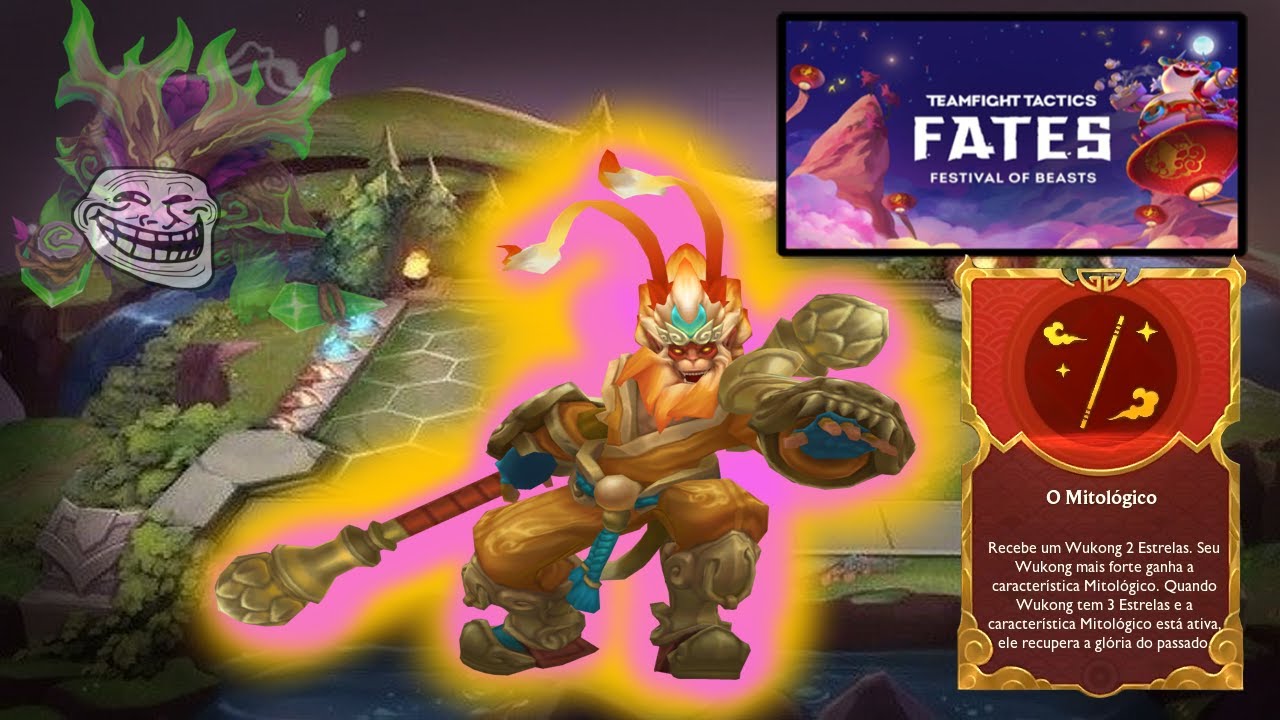 TFT 4.5 Retorno - Wukong O Mitológico e tentativa de Ornn 3 estrela
