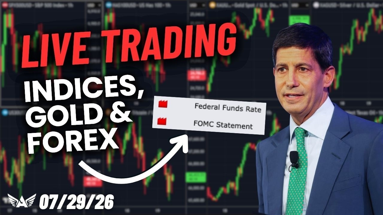 LIVE Trading FOMC Gold, Nasdaq, Forex | A1 Trading Show