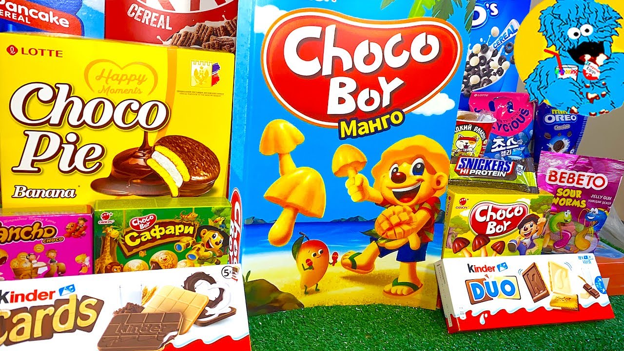 Мега Choco Boy! Вкусняшки из Разных Стран, Дегустация еды. Unboxing and Degustation Unusual Foods