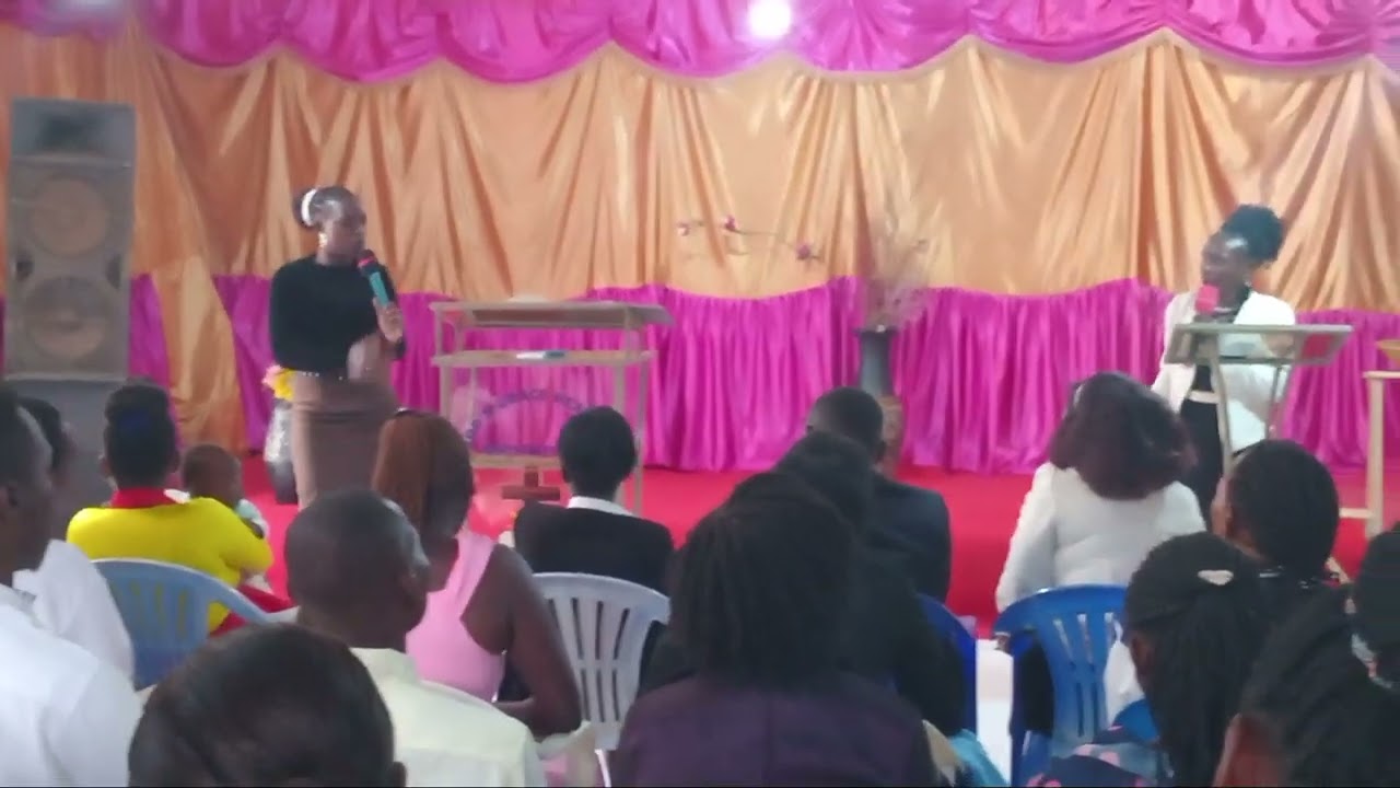 An atmosphere where there's worship with a Apostle Dorcus Awor 
