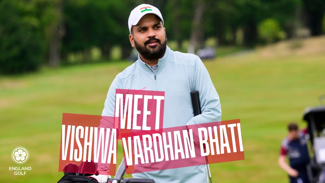 Meet Vishwa - A new golfer who travelled to England to play in our English Disability Open 🇮🇳