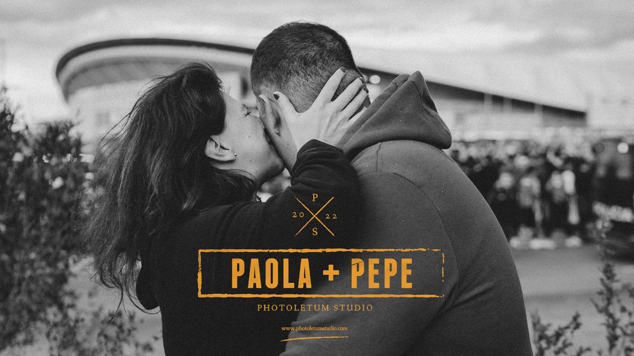 Vídeo Preboda en el Estadio Metropolitano, Paola y Pepe