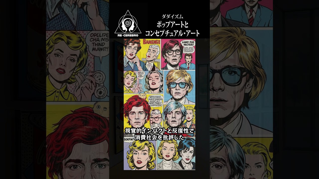 ポップアートとコンセプチャル・アート：ダダイズム【RE-CEREBRO】1分で脳を再構成する - EP236  