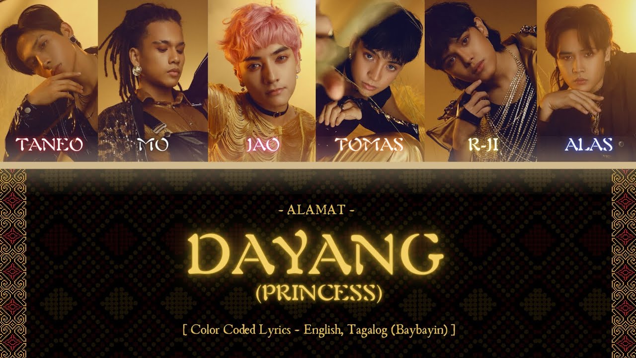 ALAMAT - 'Dayang' Color Coded Lyric Video (ENG/TAG/BAY)